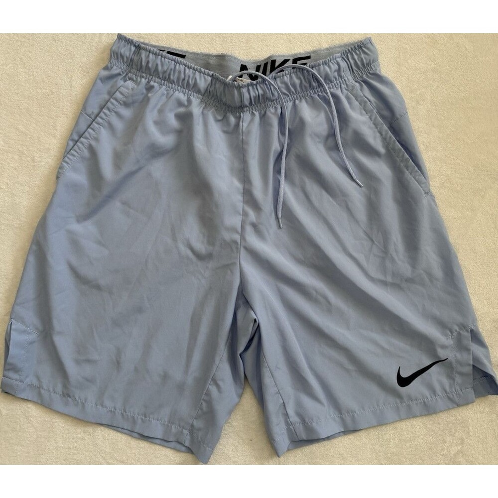 Nike Dri-FIT Men’s Running Shorts Blue Gray Athletic Gym Training Size M